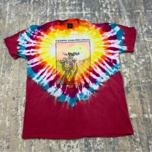 Vintage 1987 ARLO GUTHRIE & SHENANDOAH World Tour TIE-DYE concert XL